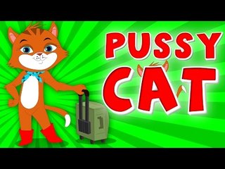 Pussy cat | nursery rhymes | kids rhymes | childrens song | baby videos
