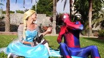 Spiderman vs Joker vs Frozen Elsa Elsas Dog Kidnapped Real Life Superheroes Movie