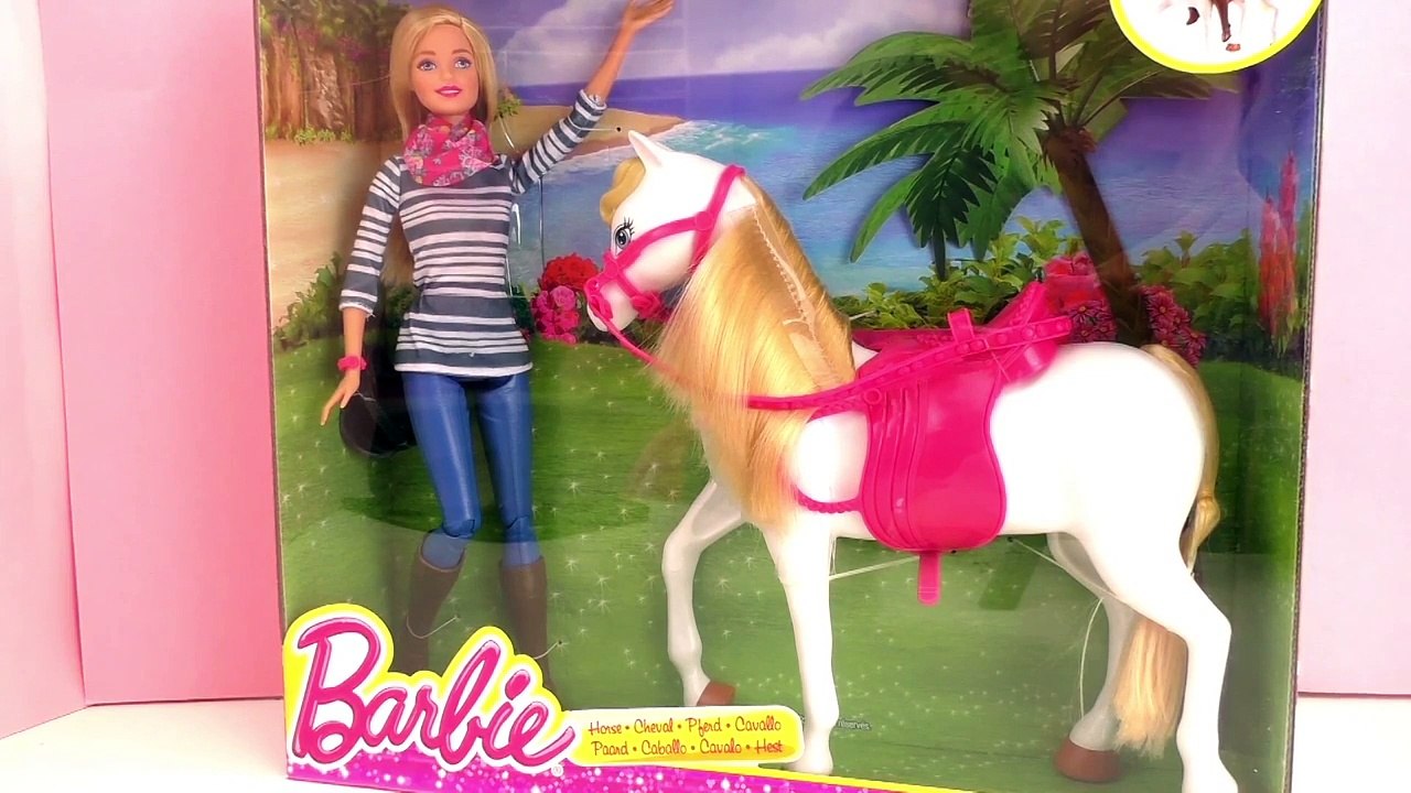 Cheval Barbie et Poupée – Unboxing et démonstration du jeu français