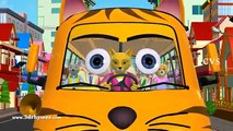 Wheels On The Bus Go Round And Round - 3D Animation Kids Songs | Nursery Rhymes for Children