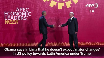 No "major" Latin America policy change under Trump, Obama says
