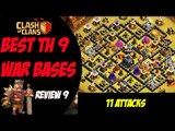 Survived 11 ATTACKS in Clan War! NO 3 Star! | Best TH 9 War Base Design #9 | Clash of Clans