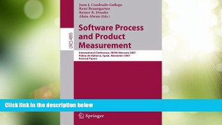 Big Sales  Software Process and Product Measurement: International Conference, IWSM-MENSURA 2007,