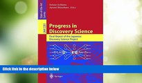 Big Sales  Progress in Discovery Science: Final Report of the Japanese Discovery Science Project