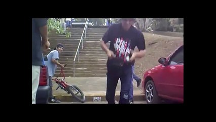 Young Boy Show Some Unique Tricks On Bicycle