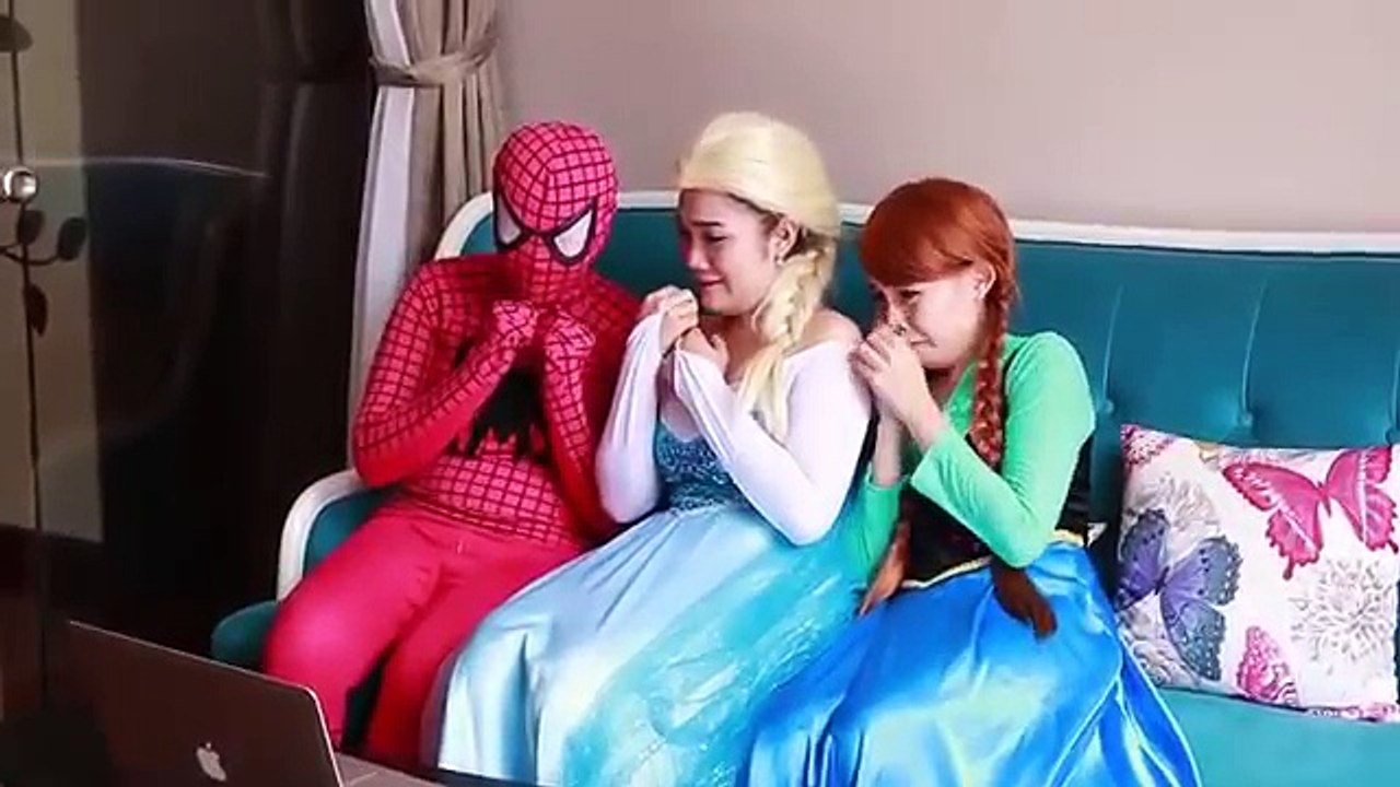 Spiderman vs Frozen Anna vs Joker! Marshmallow & Fart Prank! Funny Superhero Movie in Real Life