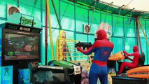 Spiderman and Frozen Elsa vs Spider-man Baby with Batman Baby Thor Iron Man Captain America Baby