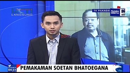 Pemakaman Soetan Bathoegana Diwarnai Hujan dan Angin Kencang