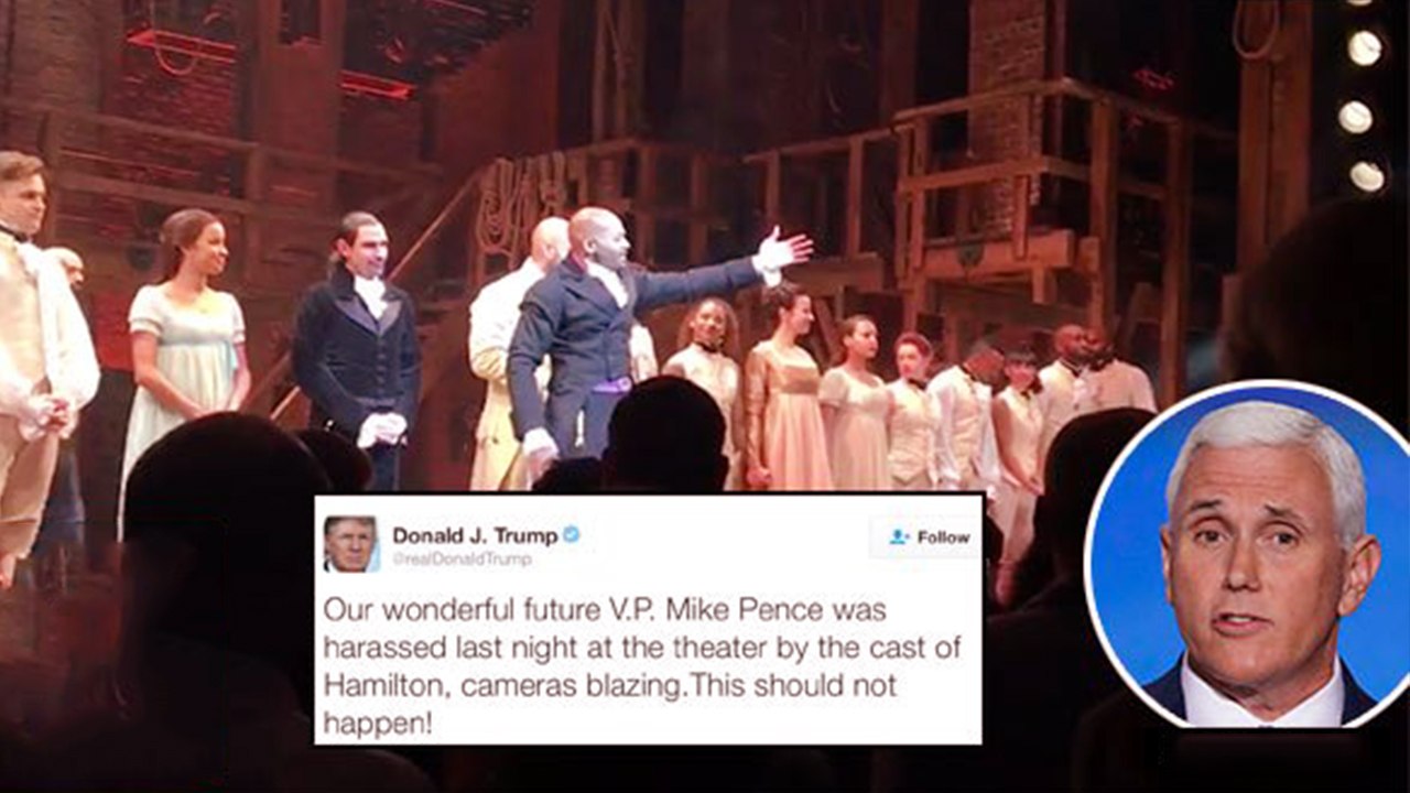 Donald Trump Slams ‘Hamilton’ Cast for Insulting Mike Pence