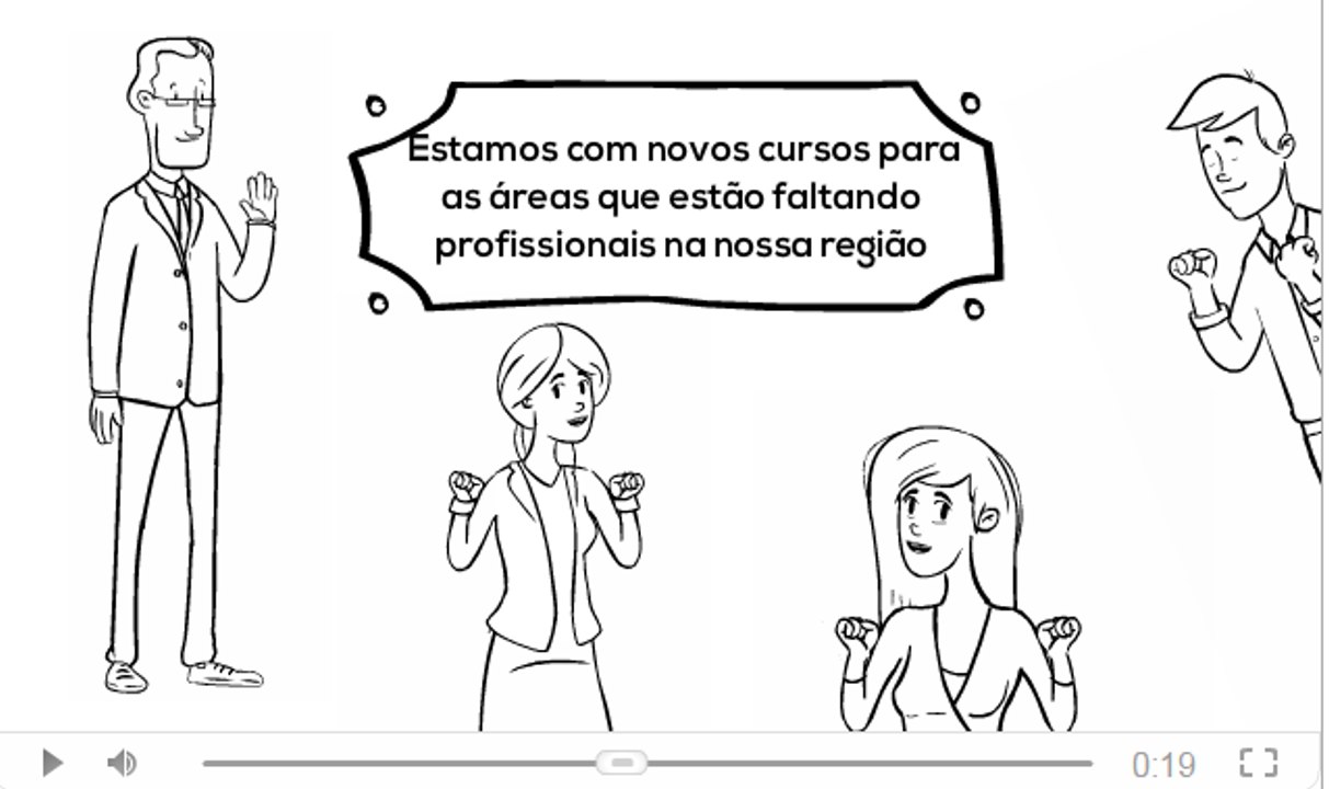 Vídeo Whiteboard para divulgação de cursos
