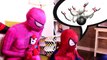 Spiderman & Pink Spidergirl Babysit! w/ Frozen Elsa, Captain America, Hulk Iron man & Maleficent :)