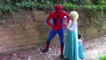 Bad Baby Elsa pranks Joker Girl w/ Spiderman & Frozen Elsa funny superhero video