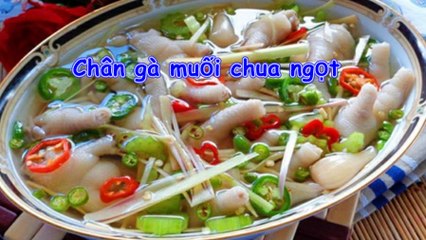 Cách làm chân gà muối chua ngọt