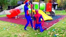 Spiderman VS Venom VS Captain America & Plastic Ball PRANK - Marvel Superheroes Movie In Real Life