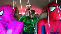 Superheroes DANCING IN A CAR: Spiderman, Pink Spidergirl w/ Hulk - Real Life Superheroes Funny