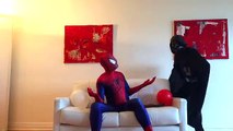 Spiderman & Superheroes Dancing Johny Yes Papa Nursery Rhymes Songs for Children in Real Life
