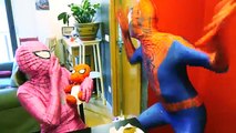 Spiderman vs Frozen Elsa vs Ghost - Spider-Man Pranked by Fake Ghost! Fun Superhero In Real Life