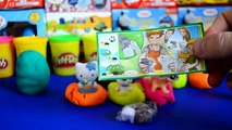 Play-Doh Surprise eggs Kinder Surprise LPS Hello Kitty Polly Pocket Playdough Fun WOW