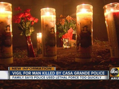 Vigil held for Casa Grande man killed during officer-involved shooting