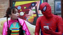 Spiderman and Frozen Elsa Frozen Anna vs Joker – Fun Spider-man and Superheroes In Real Life for Kid