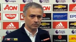Mourinho: We're The Unluckiest Team In The Premier League - Man Utd 1-1 Arsenal Post Match Interview