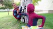 Spiderman Frozen Elsa Super Strength Little Baby Hulk Superman Batman vs Funny Joker Prank Candy