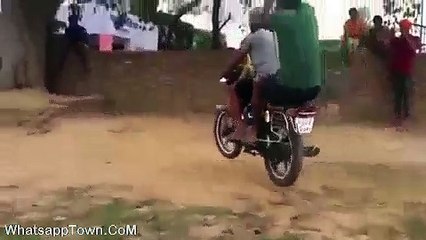 Bike-Hanging-On-Tree-Only-in-India-Funny
