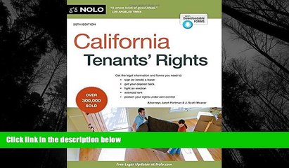 READ book  California Tenants  Rights  DOWNLOAD ONLINE