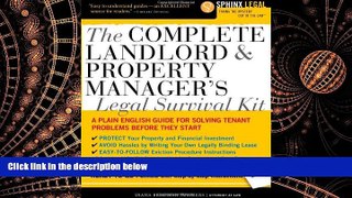 FREE PDF  The Complete Landlord and Property Manager s Legal Survival Kit (Complete . . . Kit)