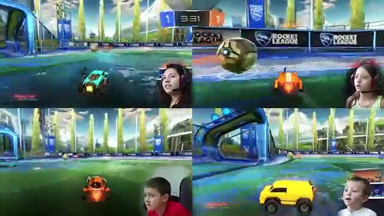 Lets Play Rocket League! PARENTS vs KIDS Match #2 FGTEEV Family Gameplay
