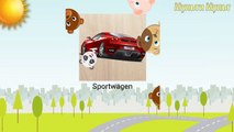 Polizeiwagen, Rettungswagen, Schulbus Cars Puzzles - Police car, ambulance, school bus Deutsch