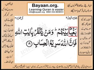 Quran in urdu Surah 003 Ayat 019B Learn Quran translation in Urdu Easy Quran Learning