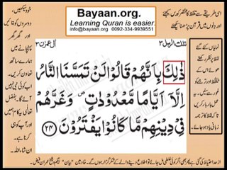 Quran in urdu Surah 003 Ayat 024 Learn Quran translation in Urdu Easy Quran Learning