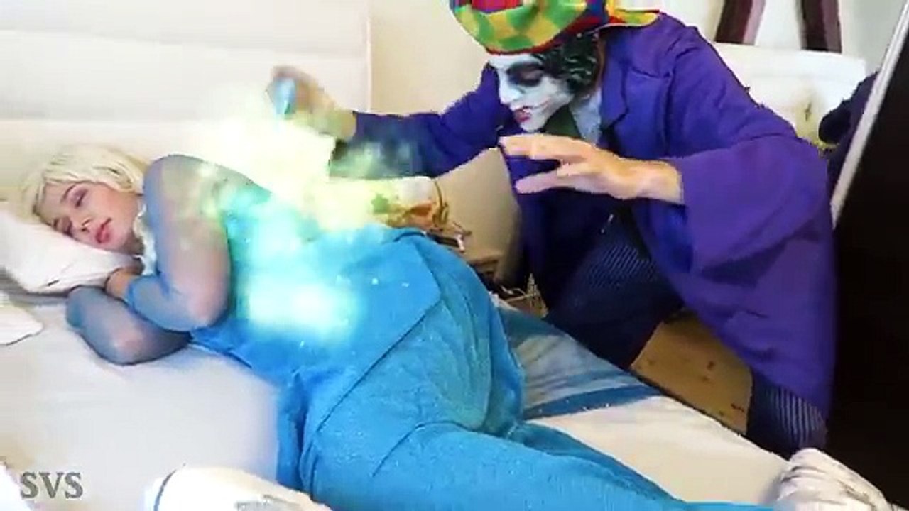 FROZEN ELSA Turns Into WOLVERINE! w/ Spiderman Joker Maleficent & Hulk - Superhero Fun