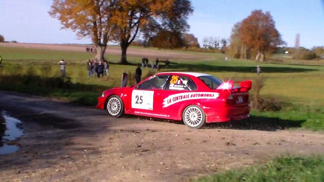 rallye de l'indre 2016 lancer evo6#25 ES1