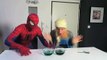 FROZEN ELSA SPIDERMAN Frozen Elsa Gets Giant Gummy Hulk Hands Real Life Superhero Fun
