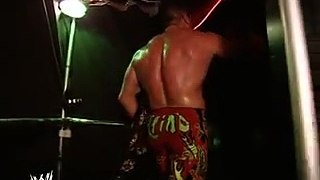 Eddie Guerrero celebrates after winning at No Way Out 2004