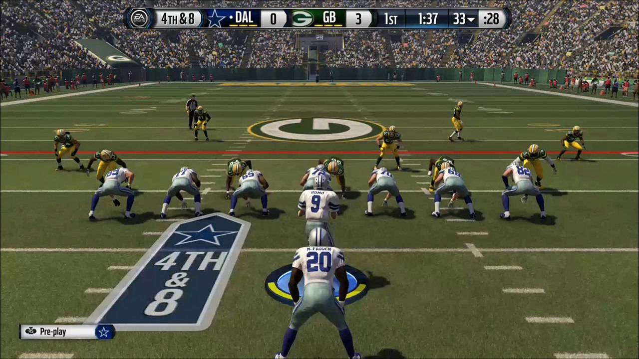 TD McFadden vs Green Bay Madden NFL 16