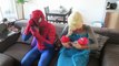 Frozen Elsa SUPERHEROES vs VILLAINS! w/ Spiderman Bad Baby Maleficent Joker Spidergirl! Funny Video