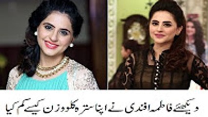 How Fatima Effendi Lost Her 17kg Weight in One Year