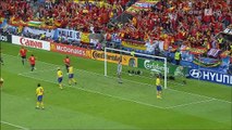 اهداف مباراة اسبانيا و السويد 2-1 يورو 2008