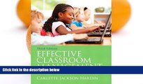 Buy NOW  Effective Classroom Management: Models and Strategies for Today s Classrooms (3rd