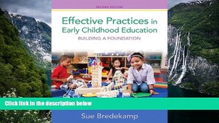 Buy NOW  Effective Practices in Early Childhood Education: Building a Foundation (2nd Edition)