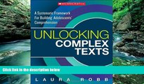 Deals in Books  Unlocking Complex Texts: A Systematic Framework for Building Adolescents