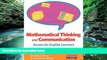 Buy NOW  Mathematical Thinking and Communication: Access for English Learners  Premium Ebooks Best