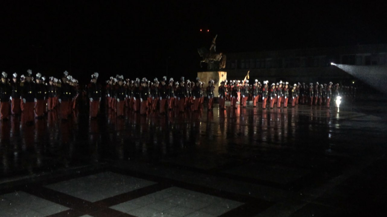 Remise des sabres et casoars à Saint-Cyr Coetquidan