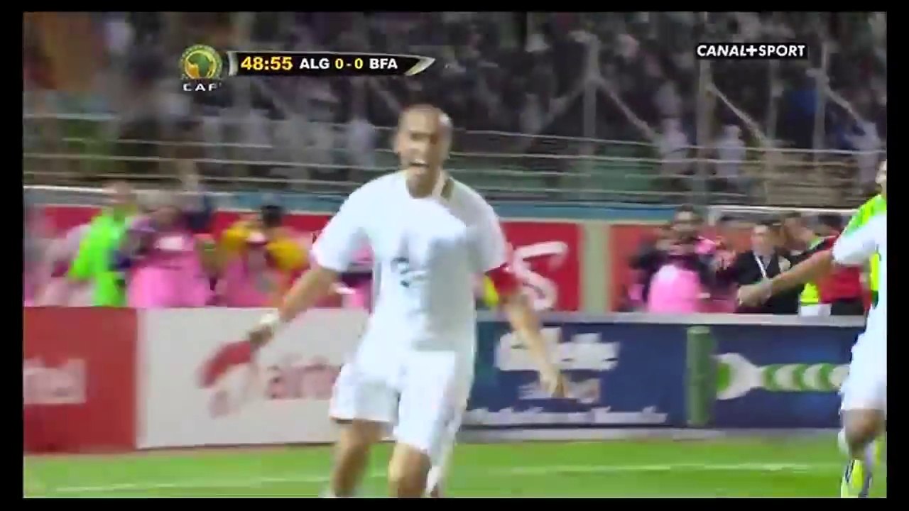 Algérie Burkina Faso - But de la qualification de Madjid Bougherra