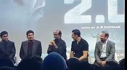 Rajinikanth says 2Point0 movie will reach up to Hollywood Level
