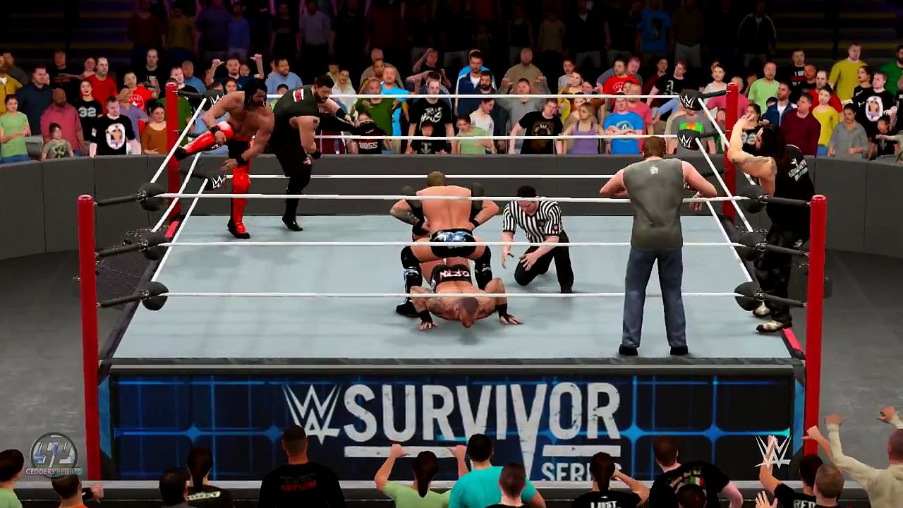 WWE 2K17 : WWE Survivor Series 2016 Team Raw vs Team SmackDown LIVE 5 v 5 Elimination Match