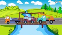 Czerwony Traktor - Maszyny Budowlane dla dzieci | Samochodziki Bajki po polsku
